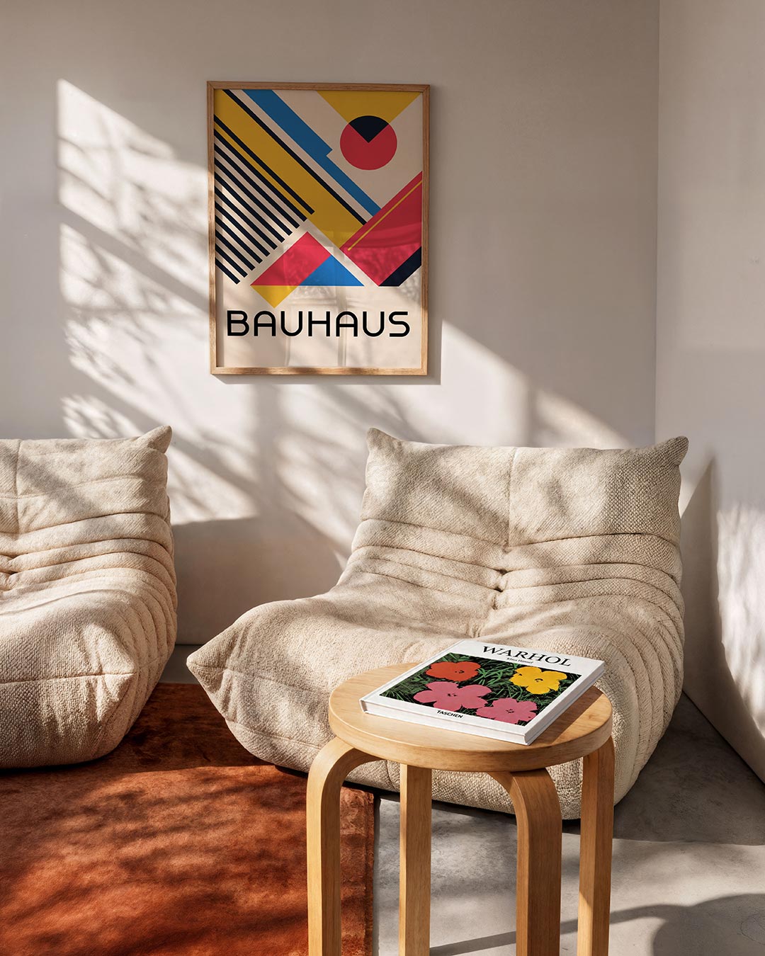 Abstracte – geometrische Bauhaus poster in staand formaat
