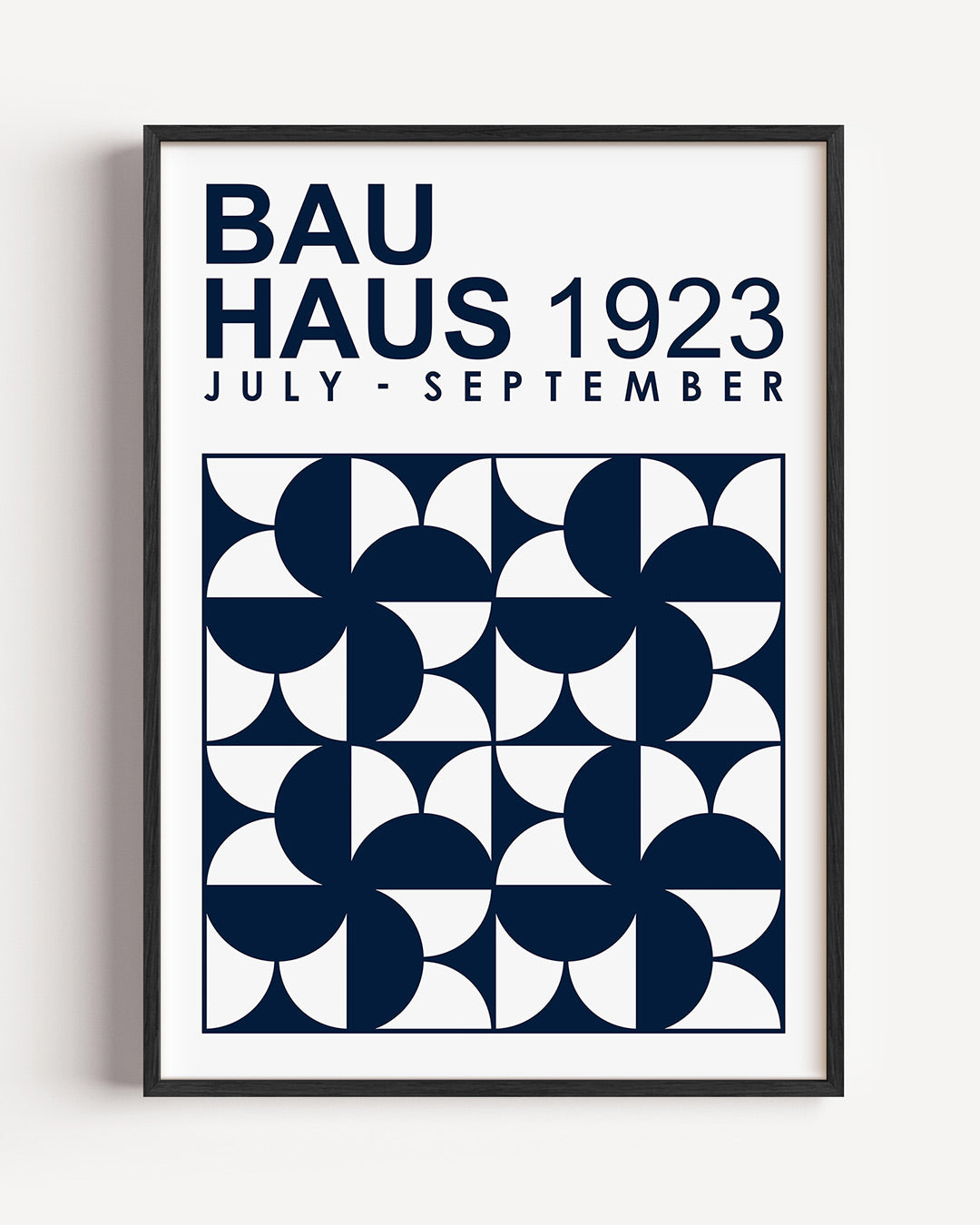 Vormen en vlakken – staande Bauhaus poster als wanddecoratie