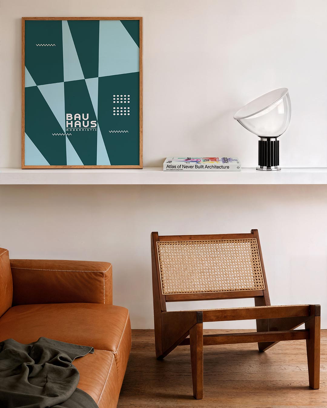 Abstracte – staande Bauhaus poster voor aan de muur