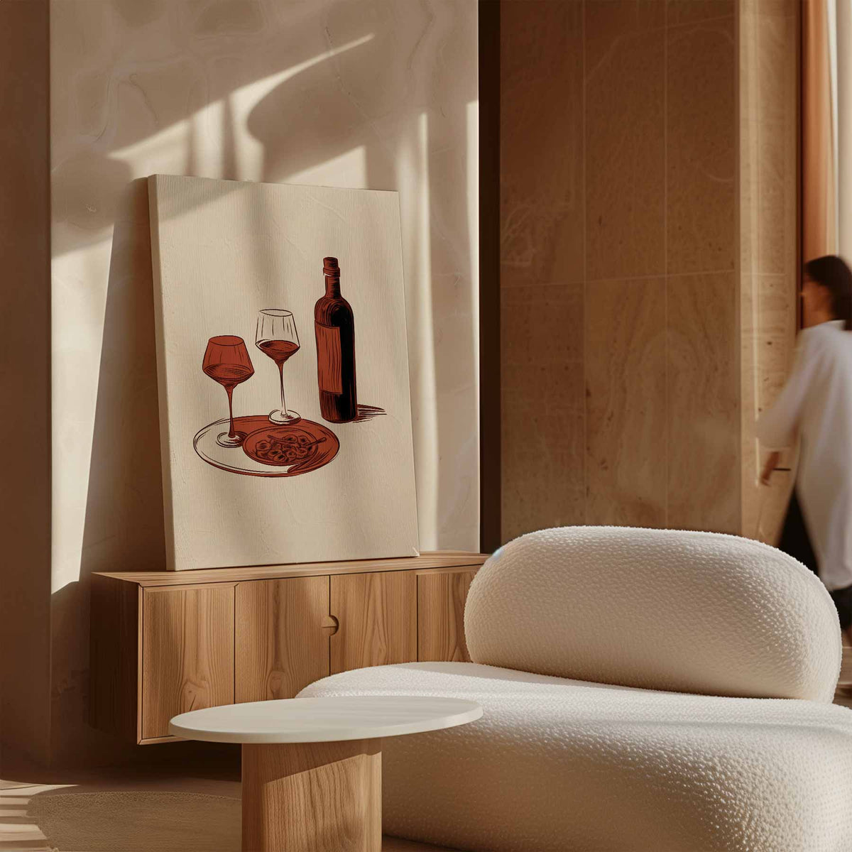 Italiaans Avondje – dibond kunstwerk als wanddecoratie