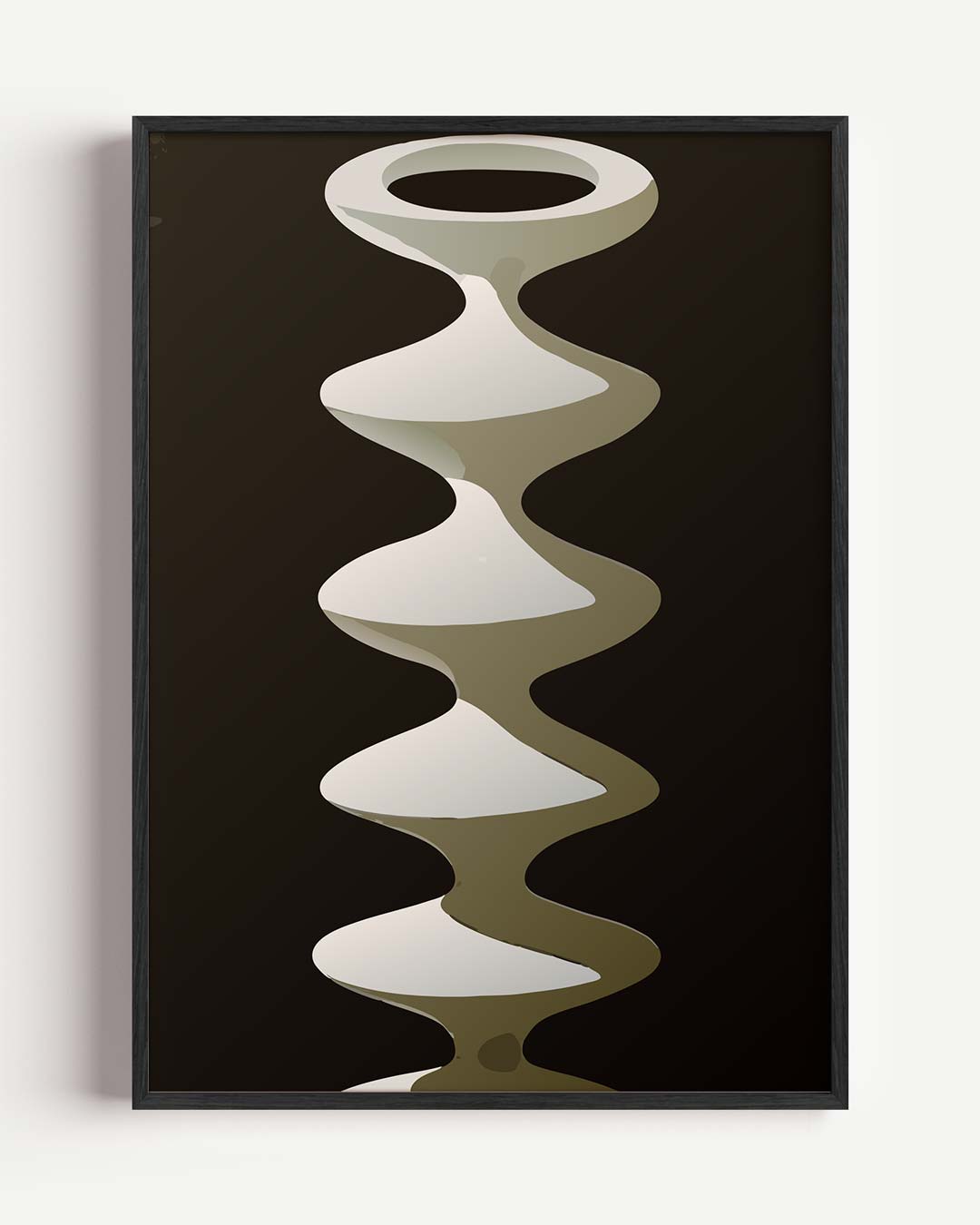 Moderne Abstracte Vaas – kleurrijke abstracte portret poster als wanddecoratie