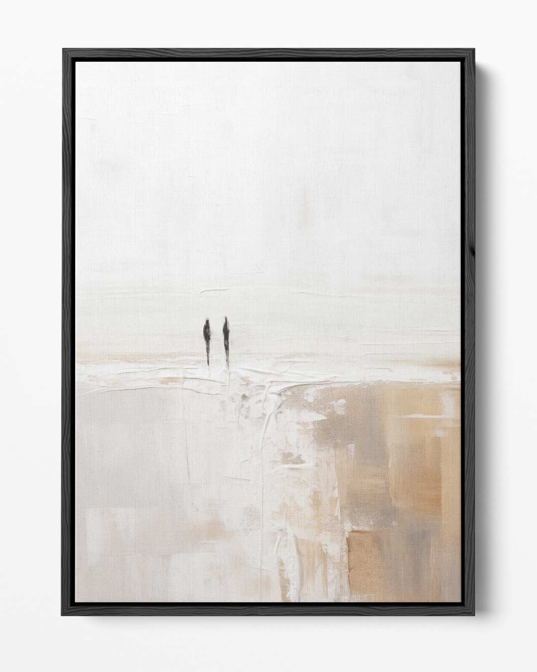 Twee Figuren aan Zee – portret kunstwerk als wanddecoratie