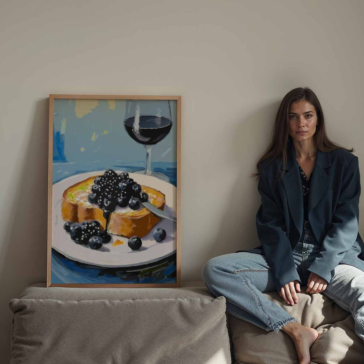 Luxe Ontbijt Moment – staande keuken wanddecoratie van WallArtistic