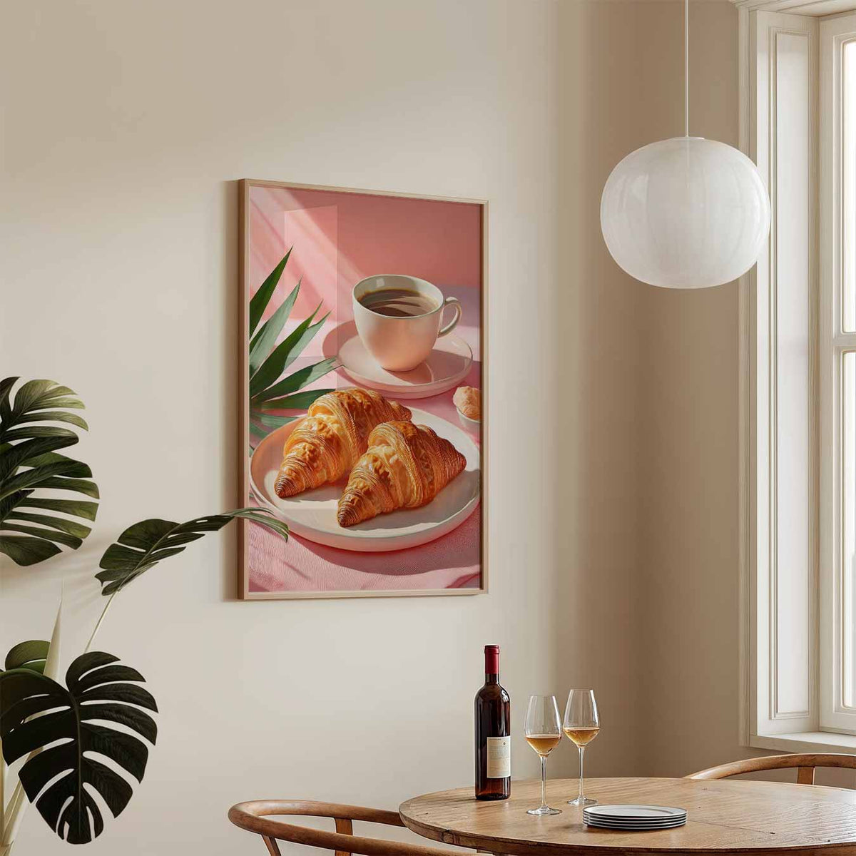 Ontspannen Ontbijt – keukenposter in staand formaat