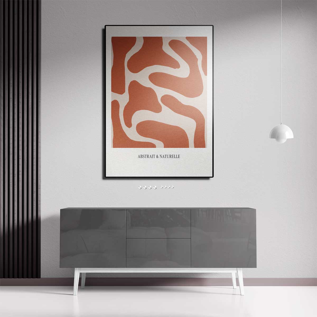Organische Patroon Wonder – canvas kunstwerk als wanddecoratie