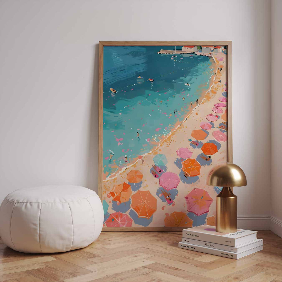 Zonnige Stranddag – urban poster in staand formaat