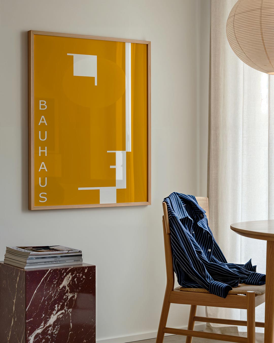 Vorm en kleur – geometrische poster in Bauhaus-stijl van WallArtistic