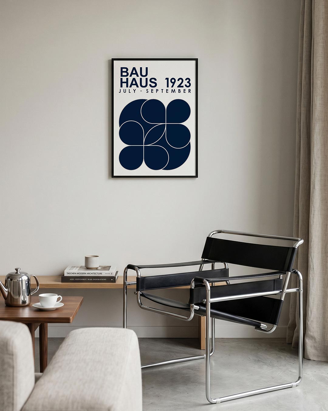 Vorm en kleur – geometrische Bauhaus poster in staand formaat