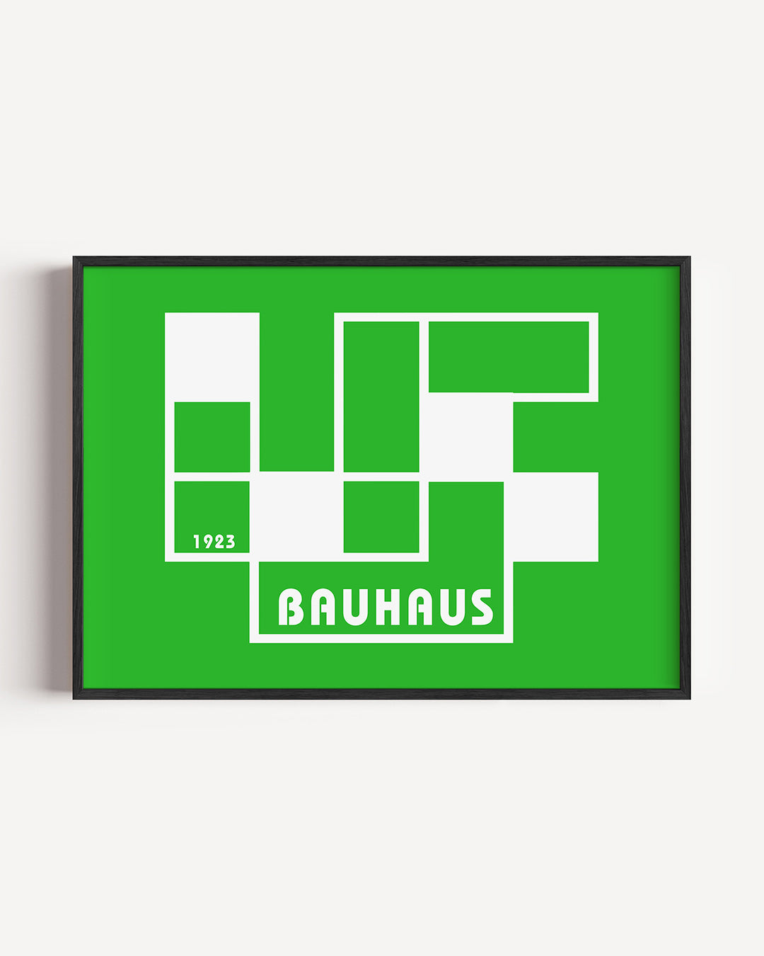 Vorm en balans – liggende Bauhaus poster als wanddecoratie