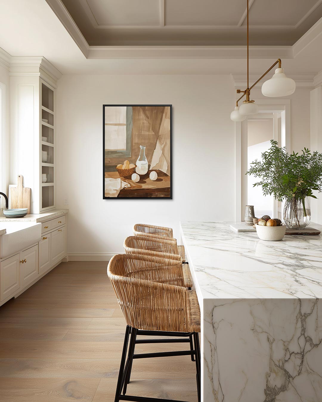 Fruit en mand – staand wanddecoratie kunstwerk