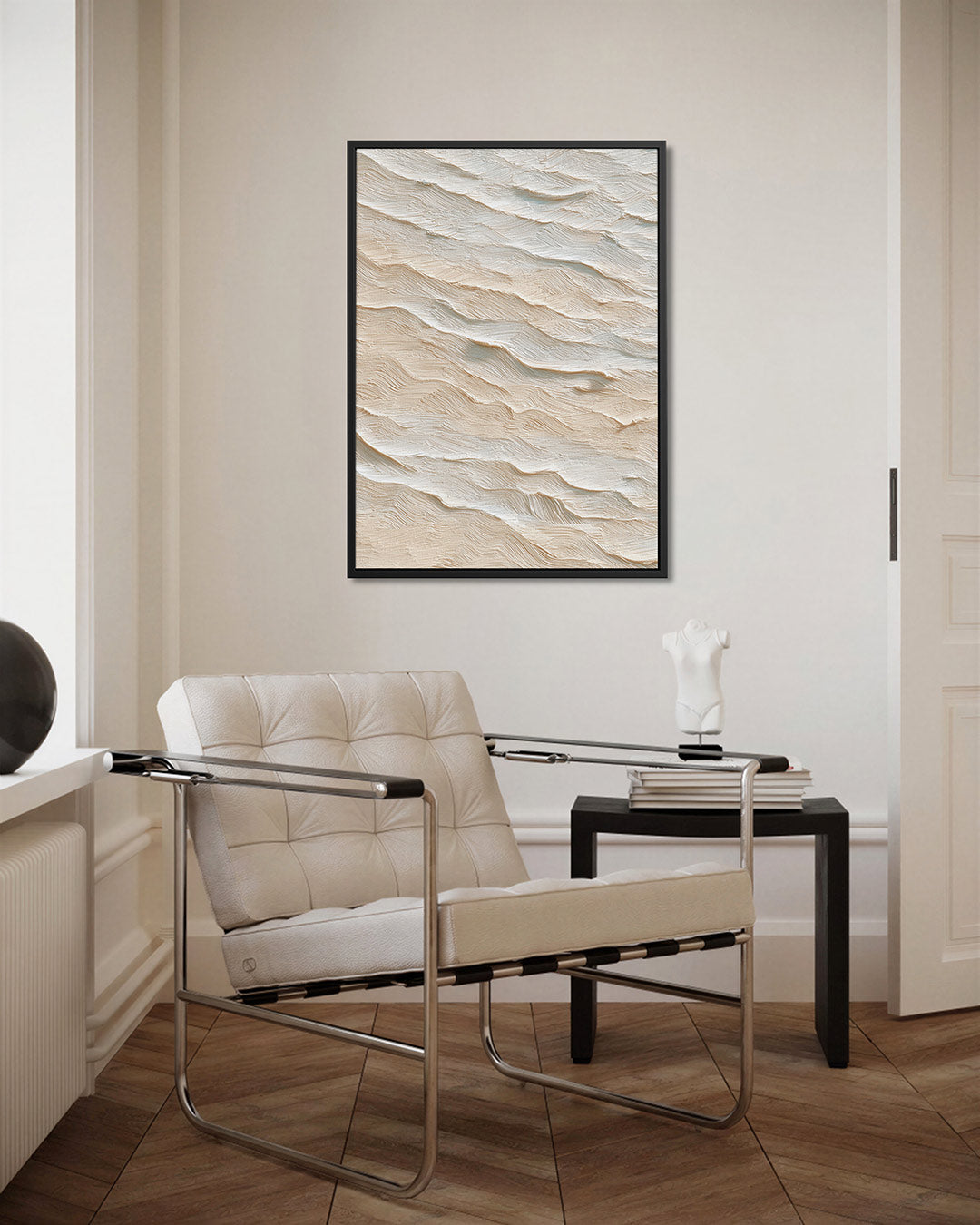 Golvende textuur – kunstwerk als stijlvolle wanddecoratie