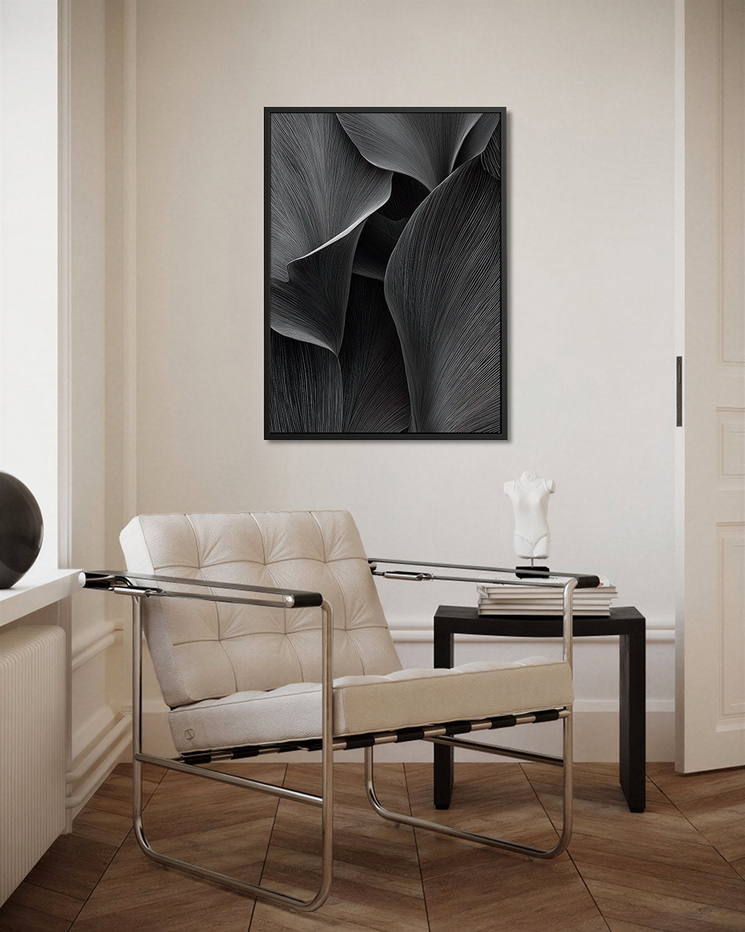 Organische lijnen – kunstwerk als stijlvolle wanddecoratie