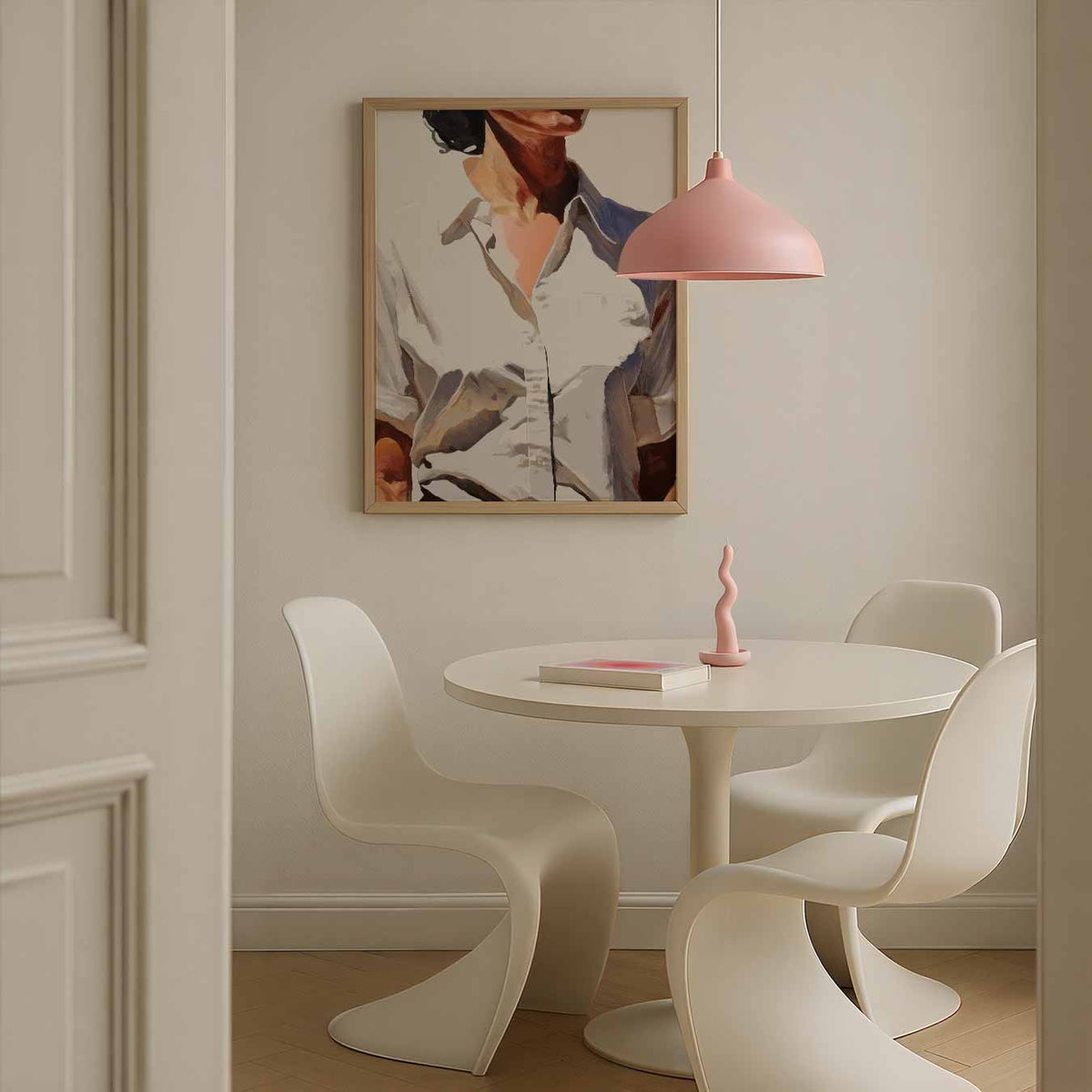 Stijlvolle Vrouwelijke Abstractie – zomerse poster in staand formaat