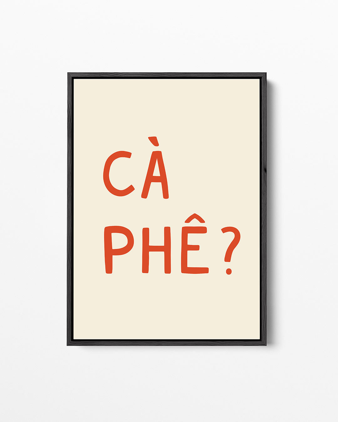 Typografische vraag – staand wanddecoratie kunstwerk