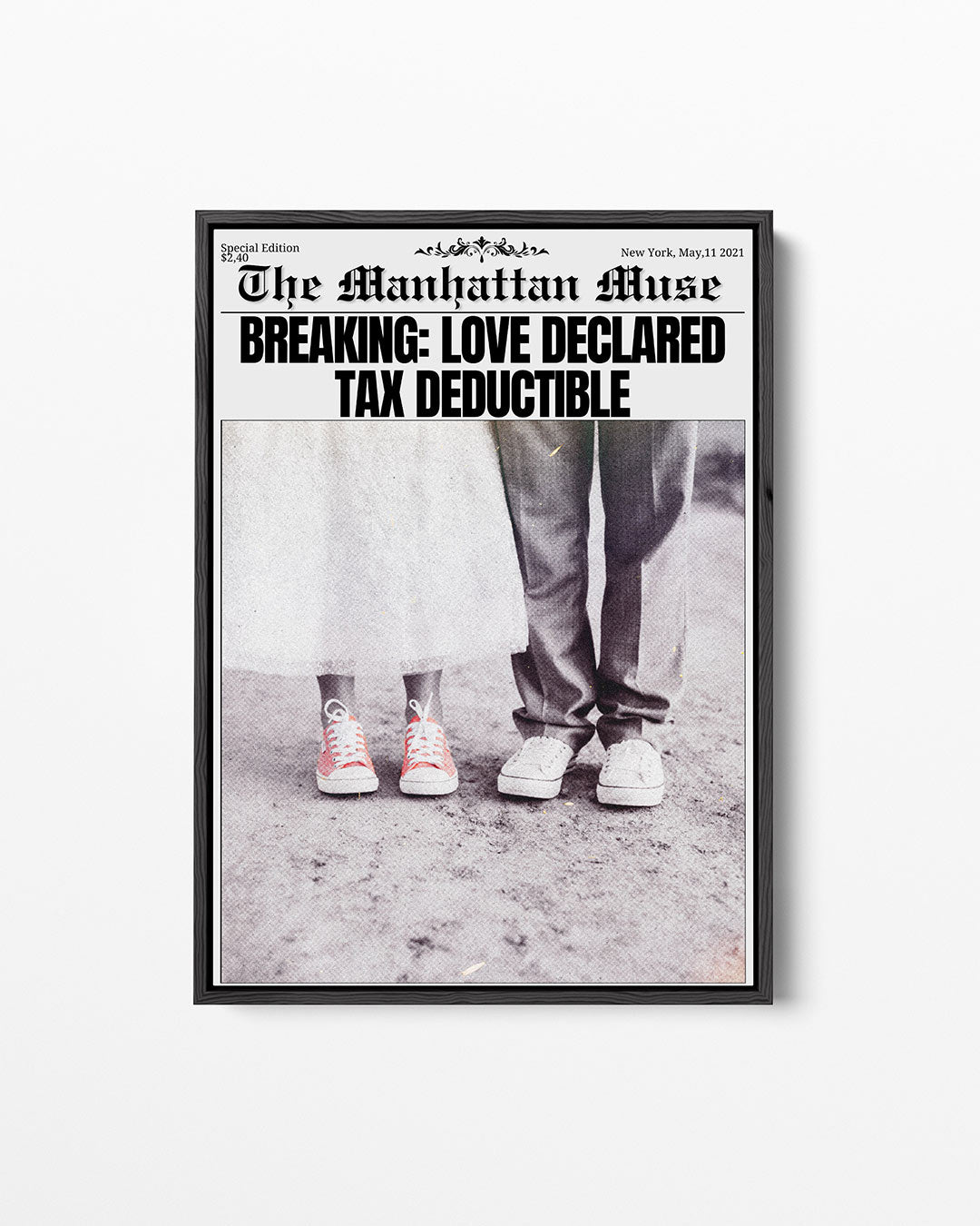 Liefde en humor – staand wanddecoratie kunstwerk