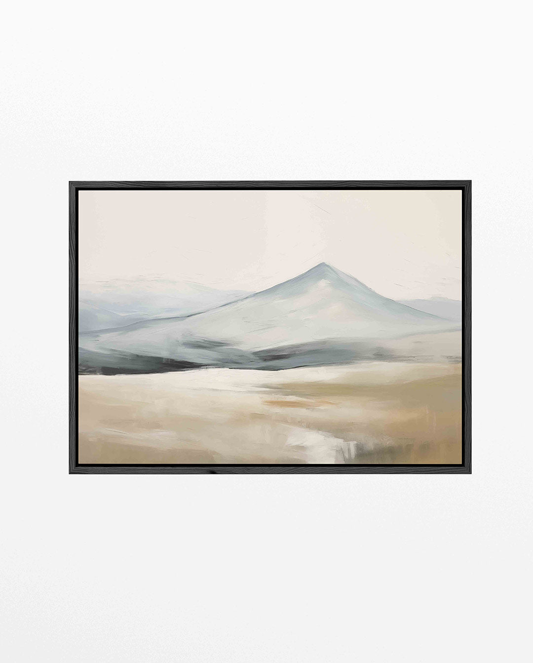 Rustige berglandschap – liggend abstract kunstwerk