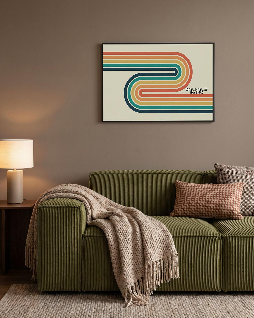 Abstracte – geometrische Bauhaus poster in liggend formaat