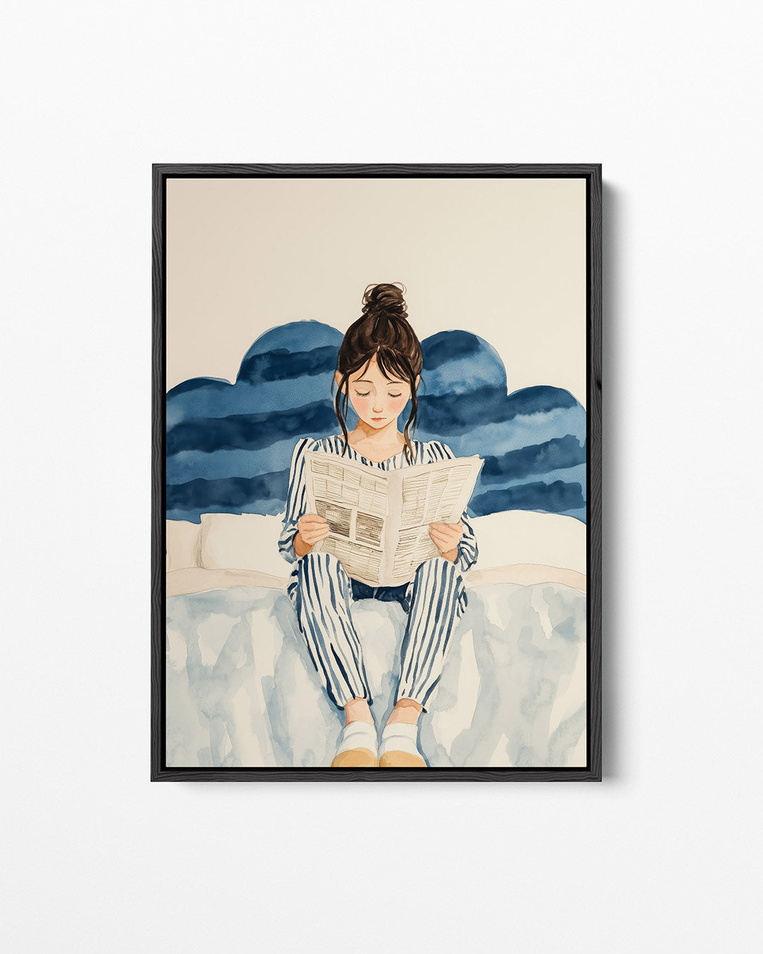 Ontspannen lezen – staand wanddecoratie kunstwerk