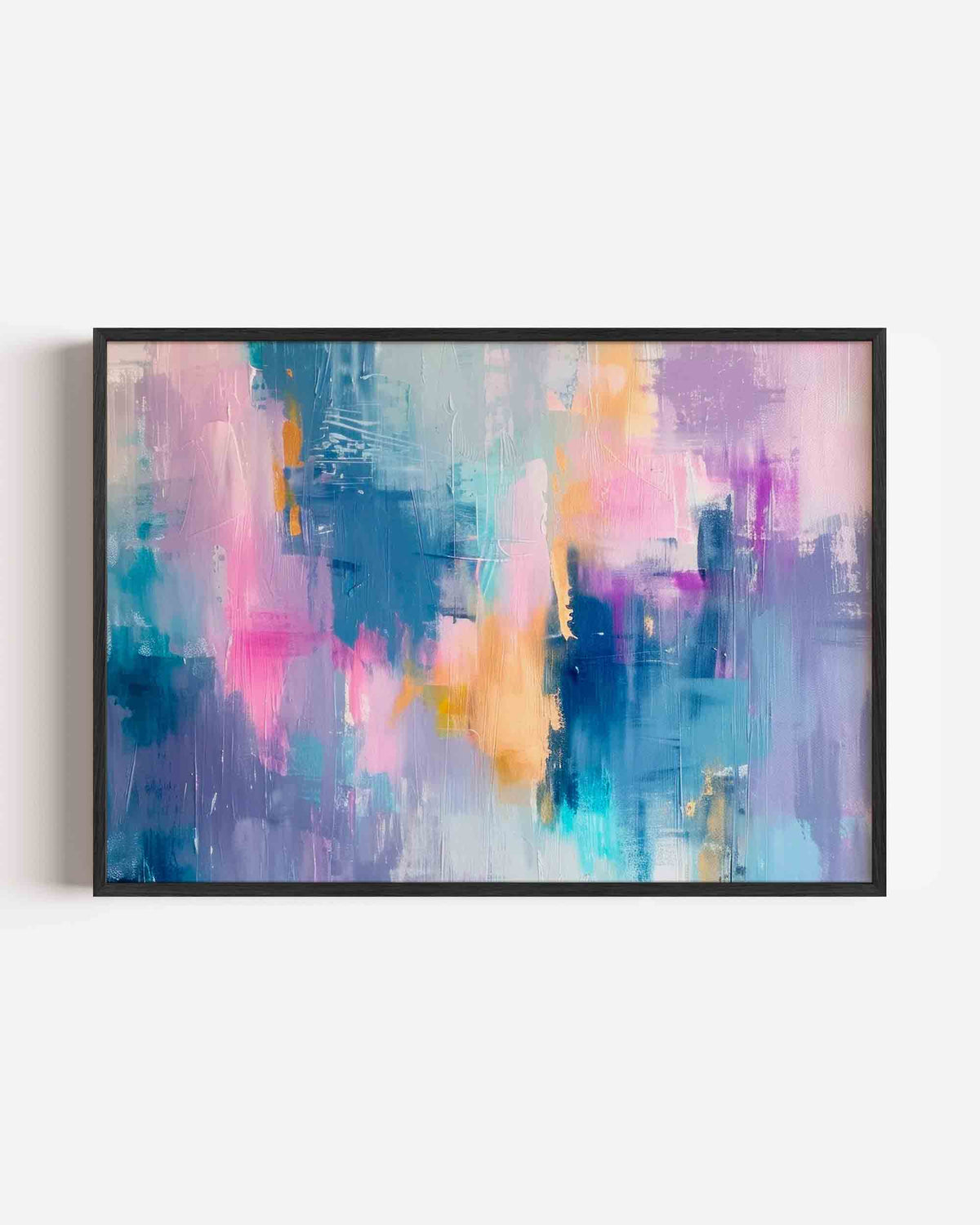 Abstracte kleurencompositie – kleurrijke abstracte landscape poster als wanddecoratie