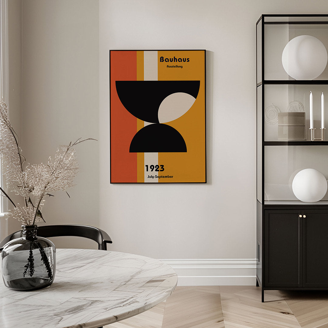 Vorm en balans – geometrische Bauhaus poster in staand formaat
