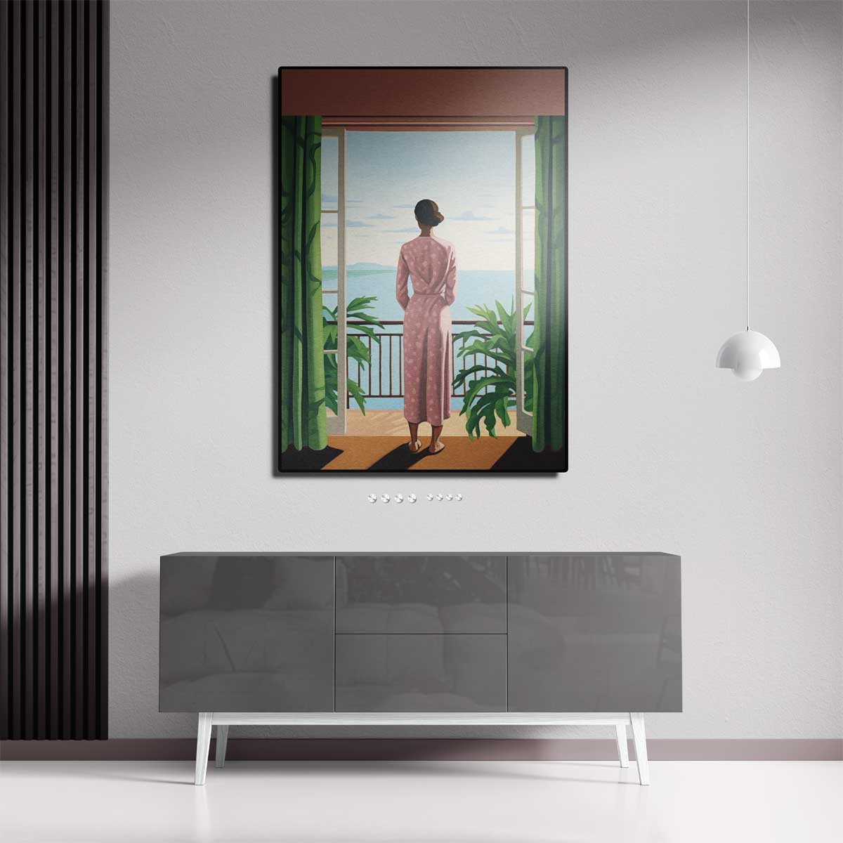 Uitzicht over de Oceaan – canvas kunstwerk als wanddecoratie