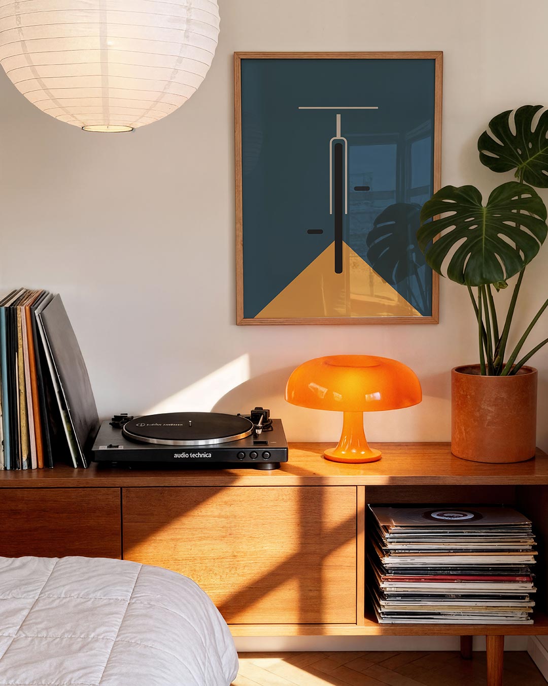 Abstracte – moderne Bauhaus wandkunst als poster