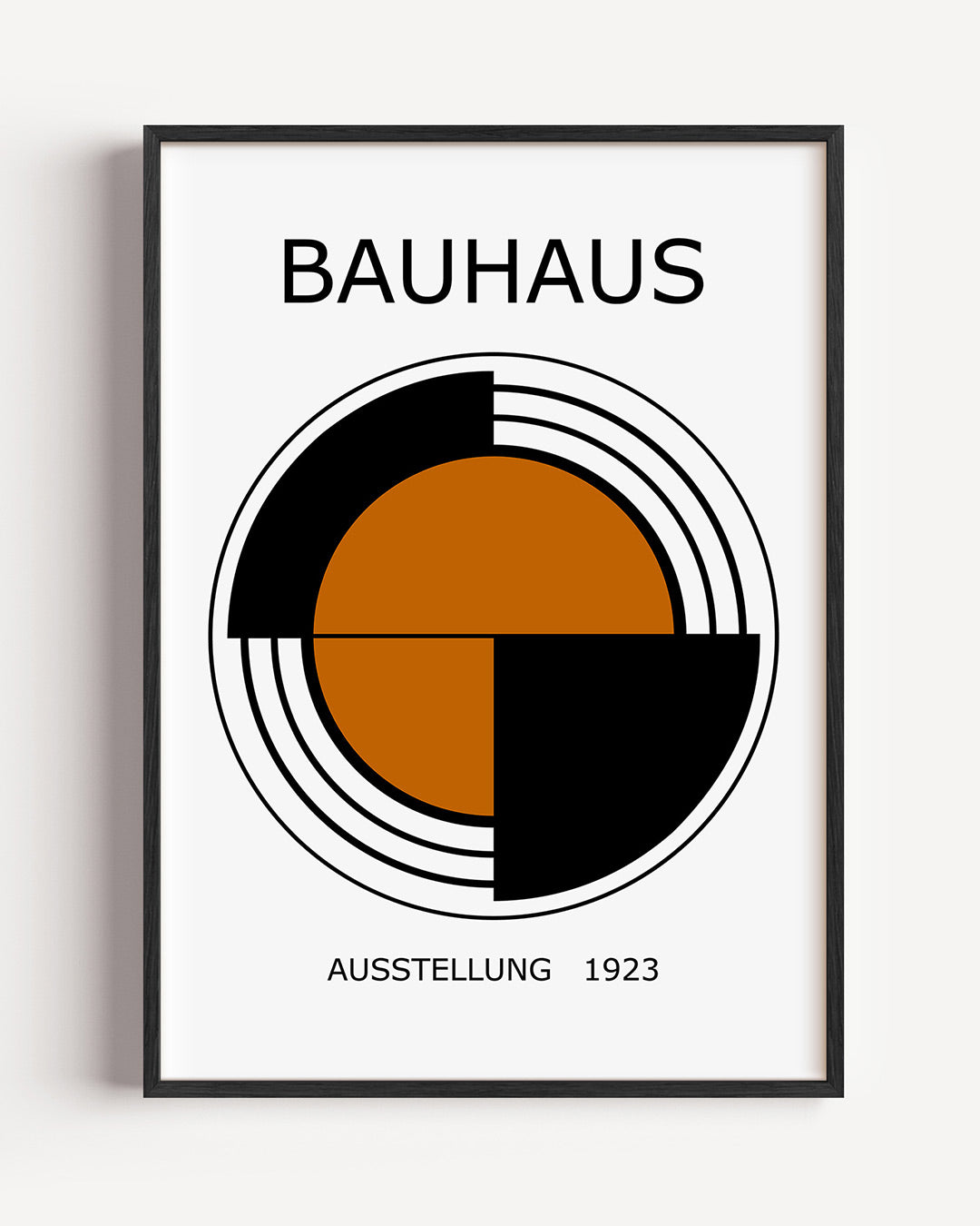 Cirkelstructuur – staande Bauhaus poster als wanddecoratie
