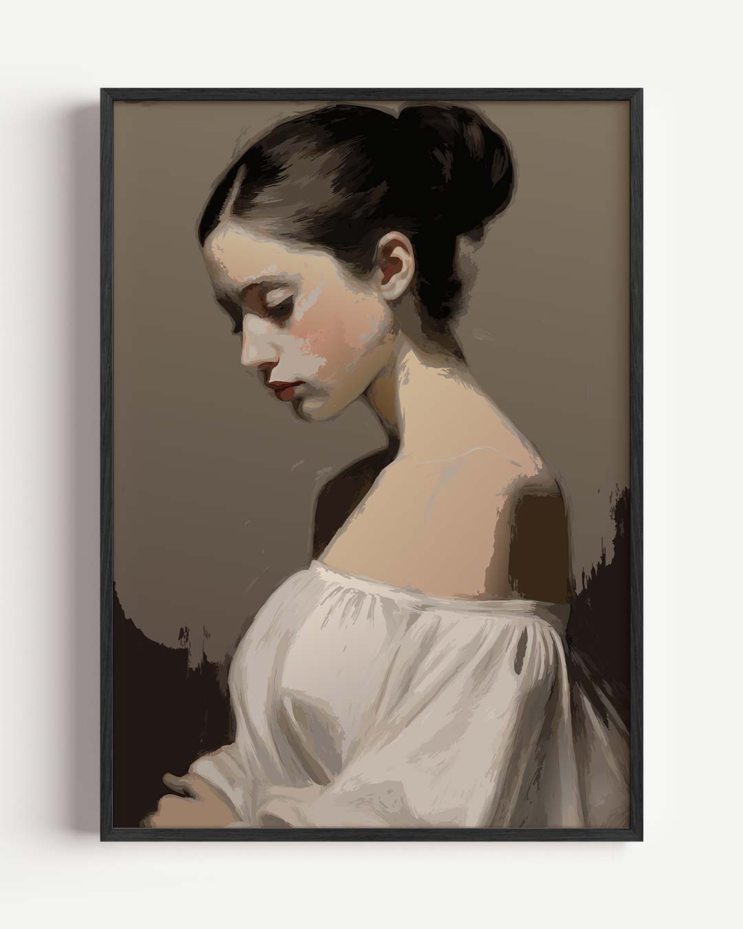 Elegante Dromerigheid – paas portret poster als wanddecoratie
