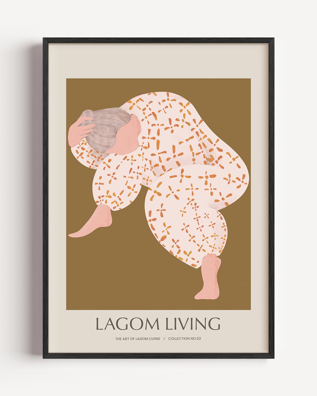 Lagom Living Art – vrouwelijk portret poster als wanddecoratie