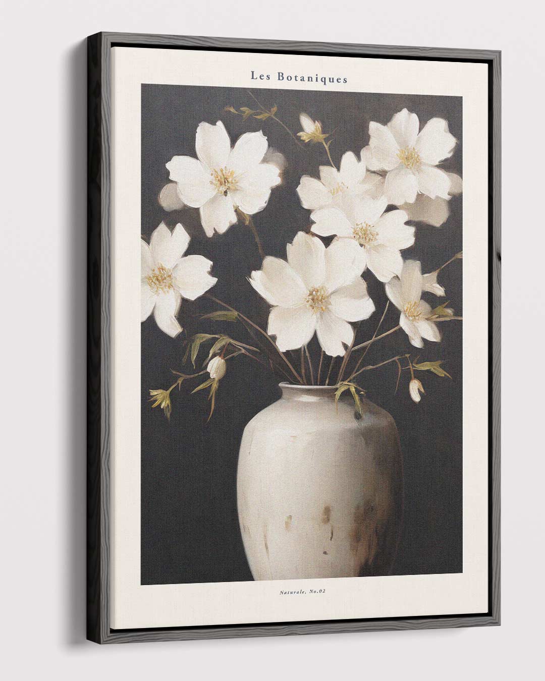 Elegante Bloemen in Rustieke Vaas – dibond kunstwerk als wanddecoratie