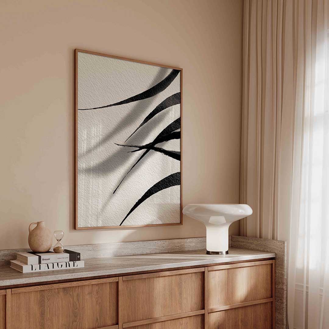 Abstracte lijnen – abstracte poster in staand formaat