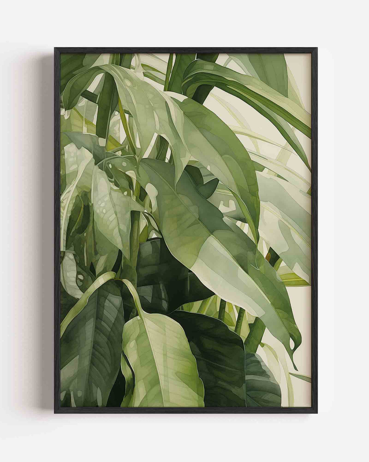 Groene bladeren – jungle portret poster als wanddecoratie