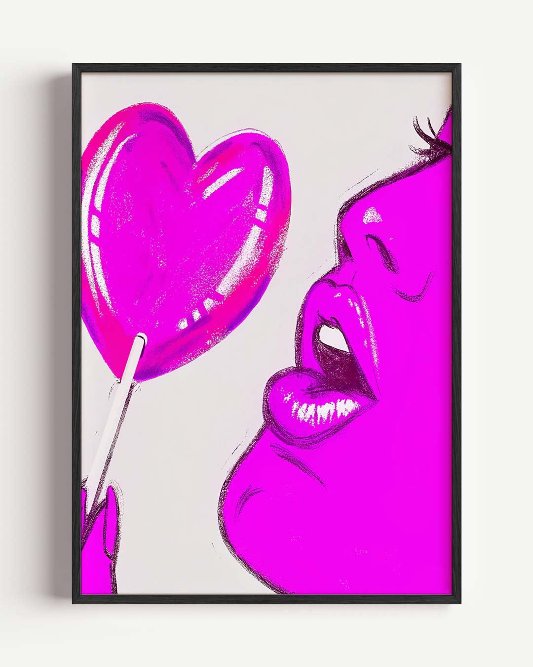 Liefdevolle Lolly – zomer portret poster als wanddecoratie