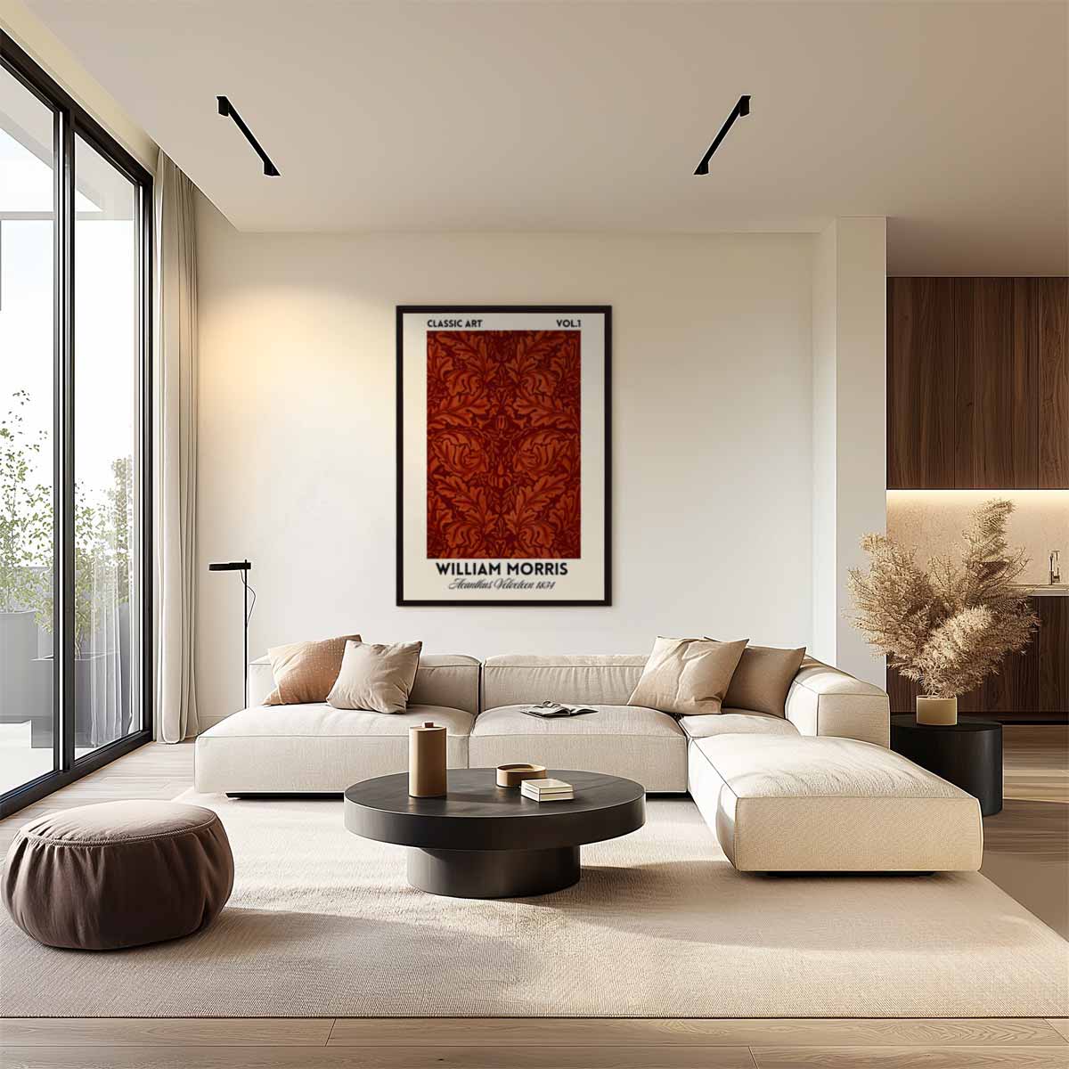 Acanthus Velveteen – staand kunstwerk voor modern interieur