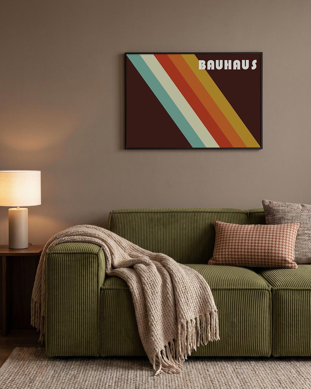 Vorm en kleur – geometrische Bauhaus poster in liggend formaat