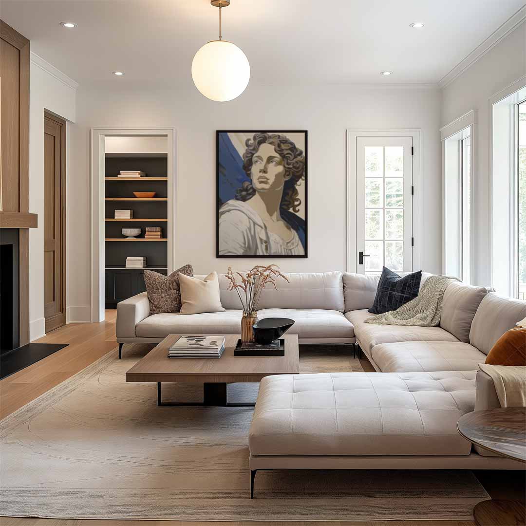 Inspirerende Blik – canvas wanddecoratie in portret formaat