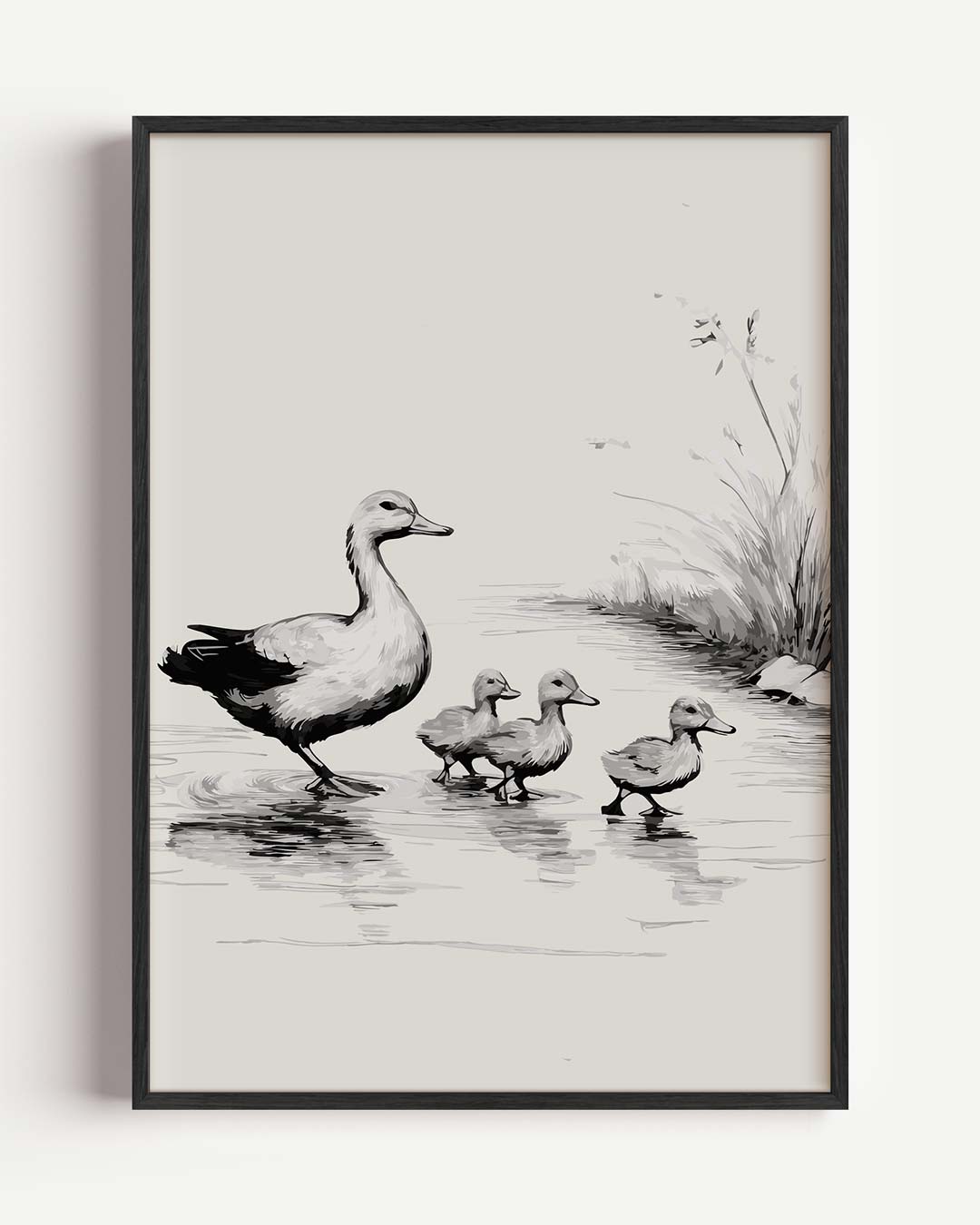 Moederliefde in de Natuur – kids portret poster als wanddecoratie