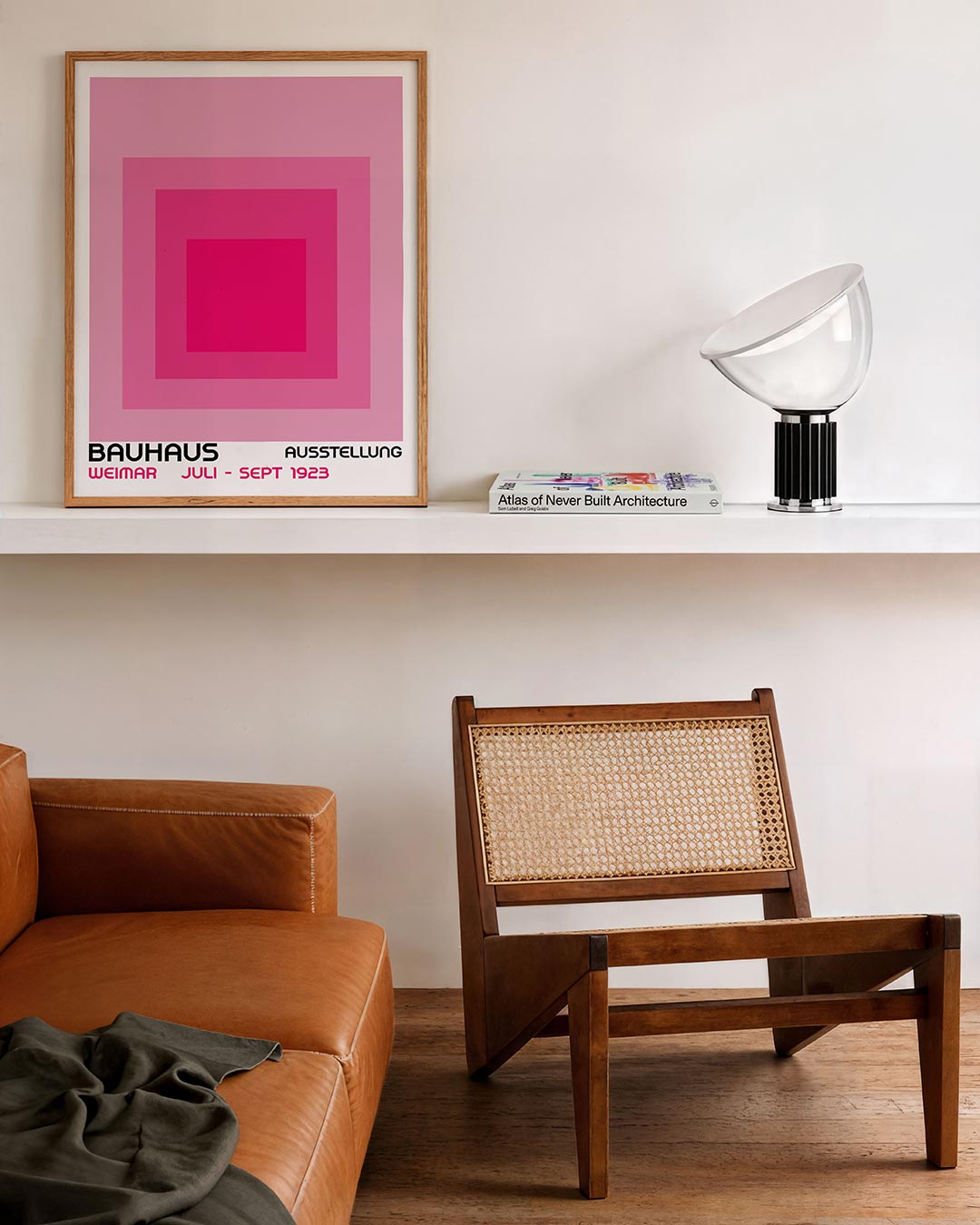 Vorm en kleur – staande Bauhaus poster voor aan de muur