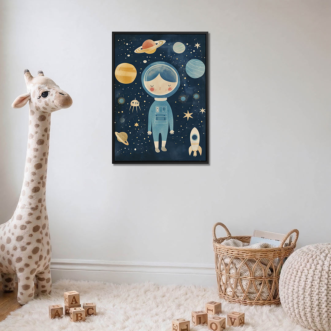 Ruimte illustratie – moderne staande wandkunst