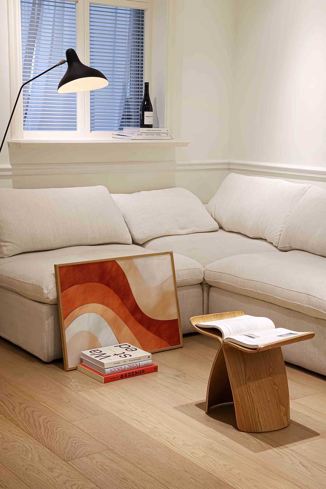Golvende lijnen – abstracte wandkunst als landscape poster