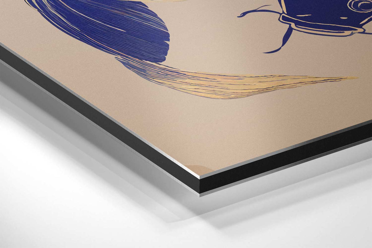 Dansende Koi Vissen – canvas kunstwerk als wanddecoratie
