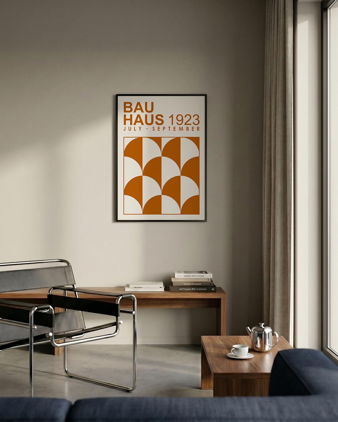– staande Bauhaus poster voor aan de muur