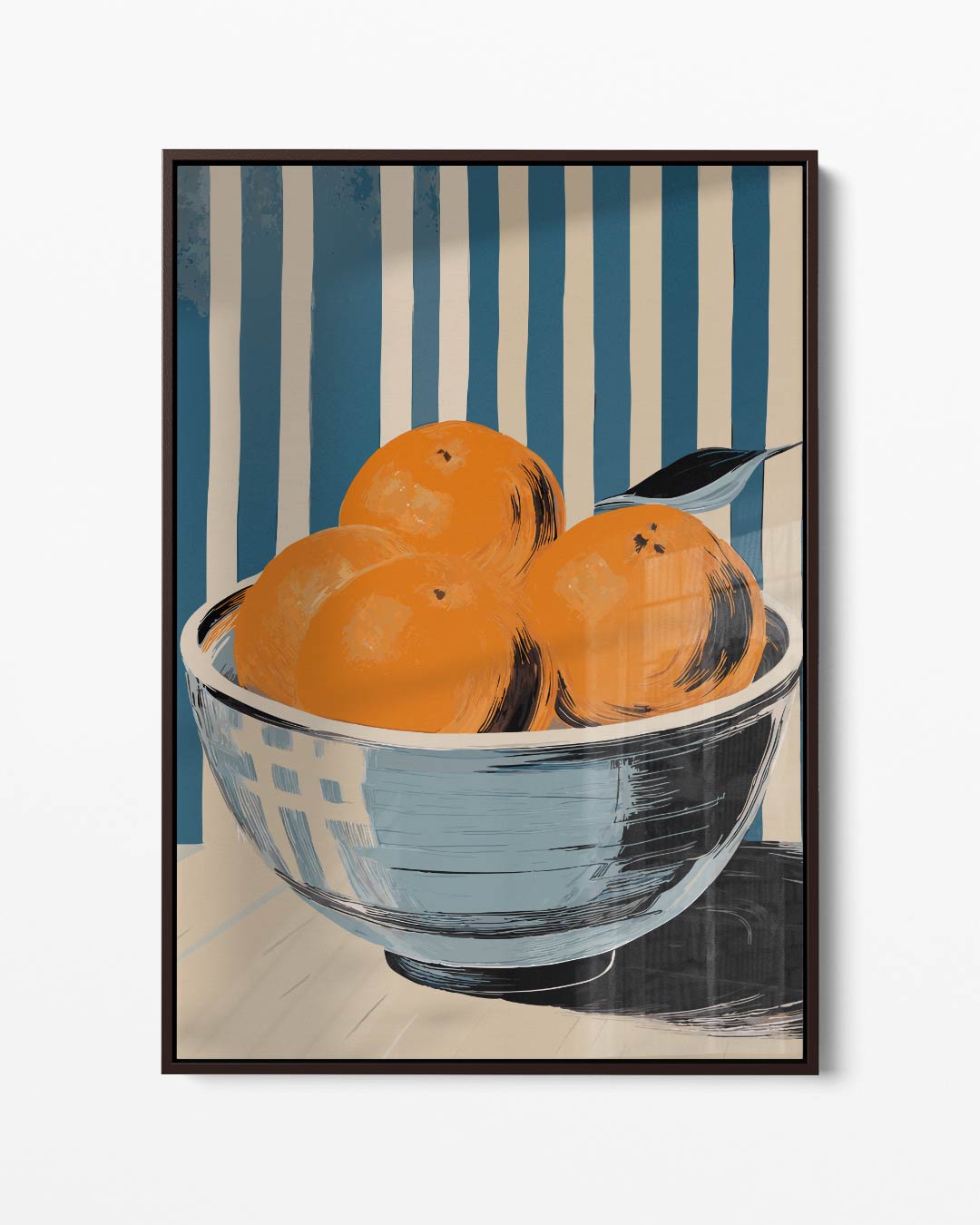 Vrolijk Stilleven met Sinaasappels – portret kunstwerk als wanddecoratie