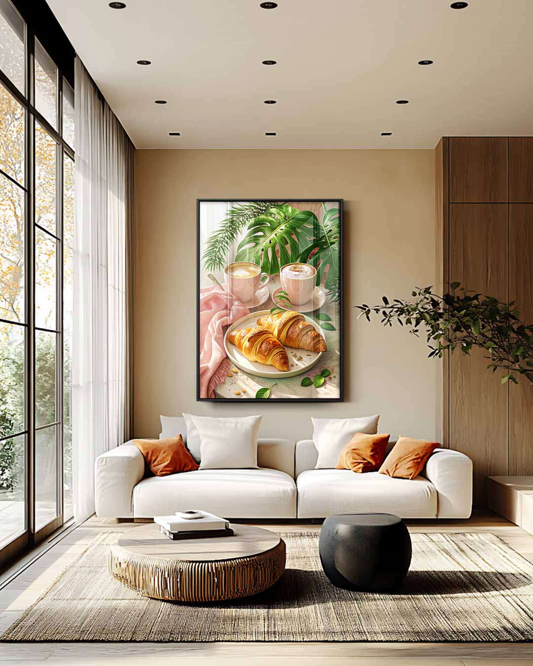 Ontbijt in het Groen – modern portret kunstwerk van WallArtistic