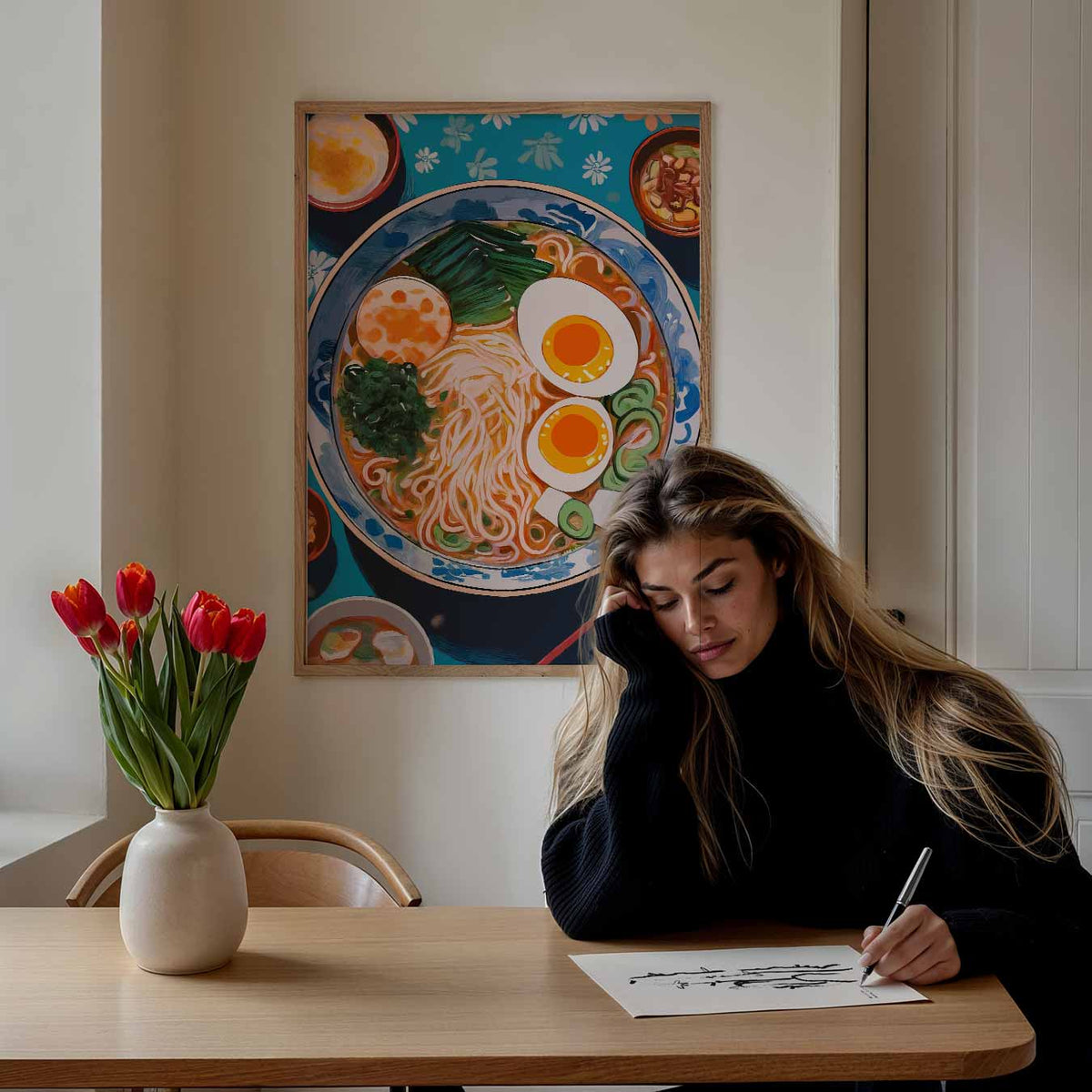 Kleurrijke Ramen – keuken portret poster, afbeelding 7