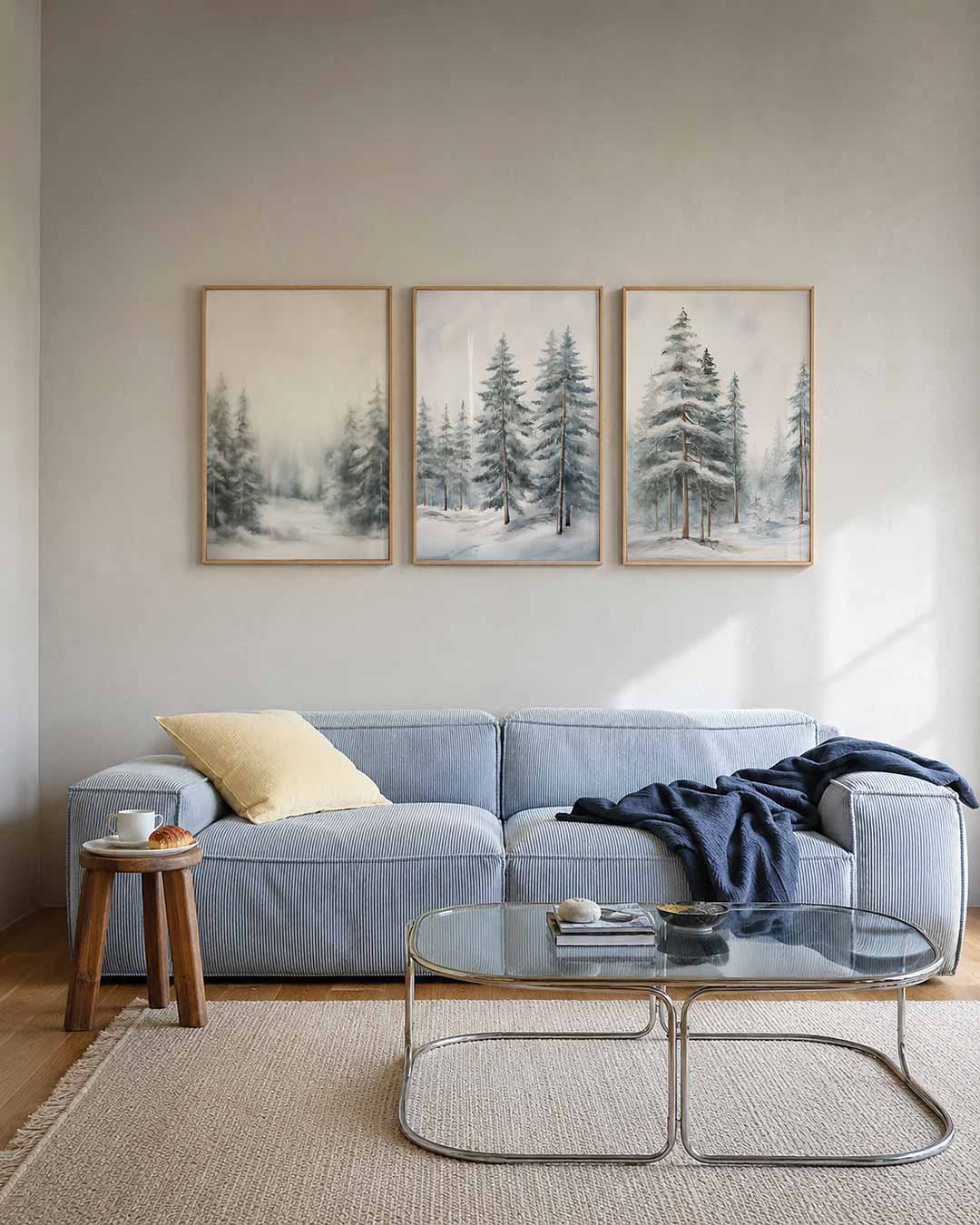 Mistige boslandschap – deze afbeelding toont een serene bosomgeving gehuld in mist – weergave 2