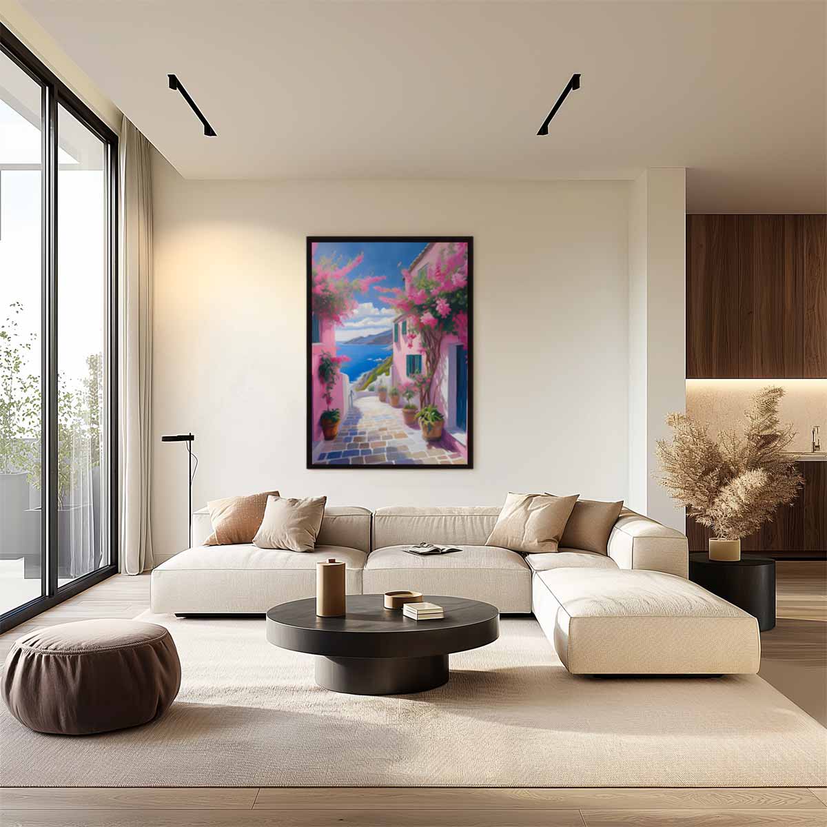 Mediterraans Paradijs – plexiglas wanddecoratie in portret formaat