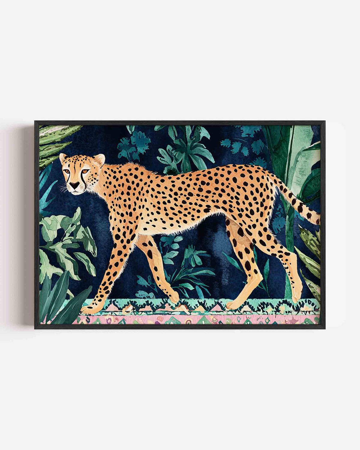 Luipaard in jungle – dieren landscape poster als wanddecoratie