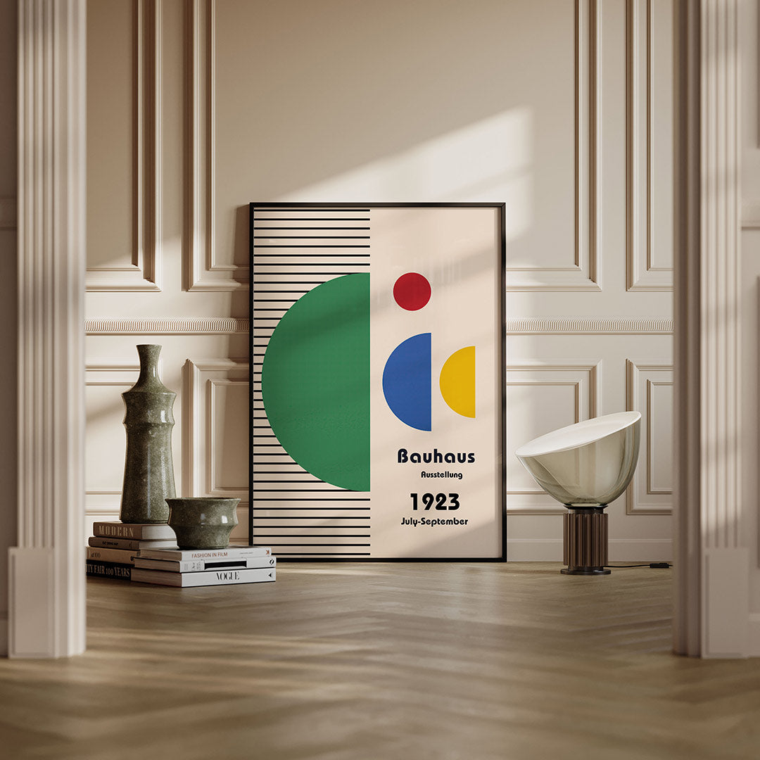 Vormen en lijnen – moderne Bauhaus wandkunst als poster