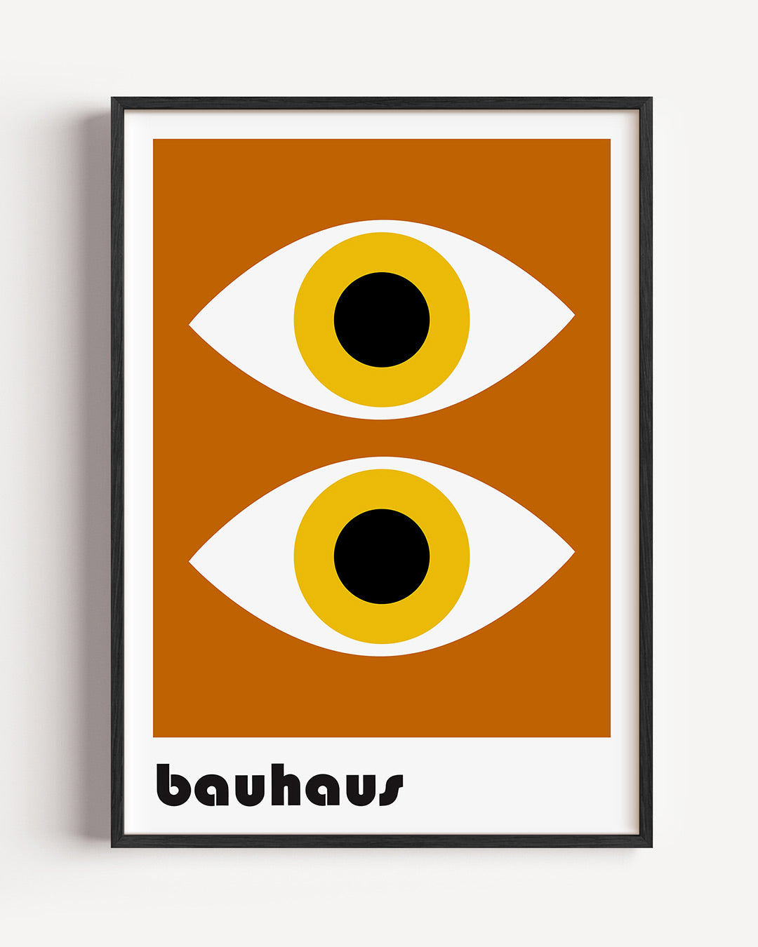 Oogvormen ritme – staande Bauhaus poster als wanddecoratie